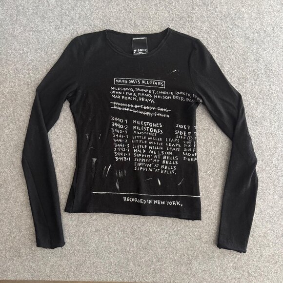 MISBHV Jean-Michel Basquiat Mesh Art Long Sleeve Medium - Picture 1 of 7